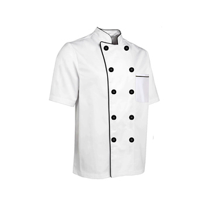 Chaqueta de chef profesional de estilo estadounidense para hombre y mujer, uniforme de restaurante, uniforme de personal de Hotel, chaqueta transpirable de manga larga - Product Image 6