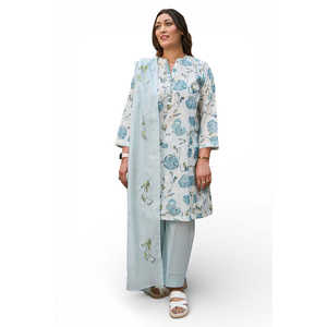 Conjunto de 3 Piezas para Mujer, Traje Estampado con Dupatta Bordada, DN-62035 - Product Image 2