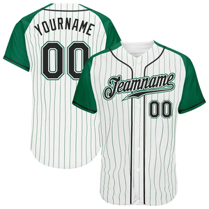 Maillot de baseball unisexe personnalisé avec 5 rayures fines, respirant, 100 % polyester, vêtements de sport avec impression par transfert thermique - Product Image 4
