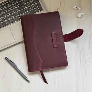 Housse de carnet A5 rechargeable en cuir élégante et résistante, anti-odeur, pour le bureau LNBC-0034 - Product Image 6