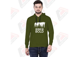 Pull à capuche pour hommes de qualité supérieure Ultra confortable et confortable 100% coton brodé teint uni avec impression numérique pour l'hiver - Product Image 3