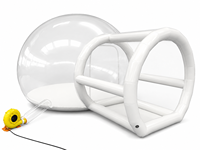 Château gonflable pour enfants, maison de jeux transparente en PVC pour l'extérieur, logo et couleur personnalisés, haute qualité, marque JIALE