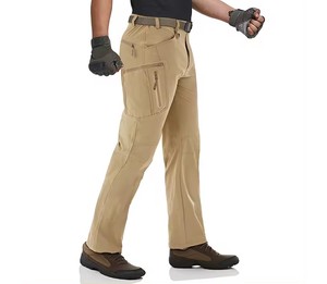 ชุดกางเกงวอร์มกางเกงคาร์โก้ผ้าไนลอนของผู้ชายกางเกงคาร์โก้แบบสั่งทำดีไซน์ใหม่2024 - Product Image 3