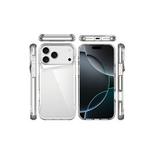 Coque en silicone Premium T-Max pour iPhone 17 Pro Max, transparente, antichoc, protection arrière transparente pour téléphone portable - Product Image 2