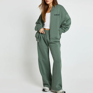 Survêtement droit pour femme avec cordon de serrage – Prix de gros pour acheteurs en gros – Design décontracté uni avec capuche - Product Image 1