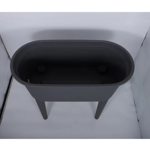 Tall Plastic Oval Shape Raised Garden Bed <strong>Large</strong> Outdoor Elevanted Planter <strong>Box</strong> with Legs for Flower Vegetable <strong>Planting</strong> Floor Use - Product Image 6