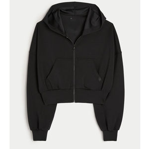 Sudadera con capucha recortada de manga larga para mujer de invierno al por mayor, logotipo frontal, servicio personalizado OEM - Product Image 6