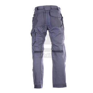 Pantalon Cargo en Toile Léger pour Homme Taille Moyenne Multi-Poches Couleur Unie Marque Privée en Vente - Product Image 4