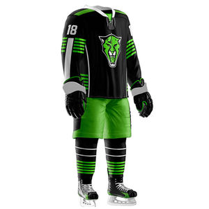 Uniforme d'équipe de maillot de hockey sur glace à séchage rapide et combinaison d'entraînement avec sérigraphie pour le match et la pratique - Product Image 1