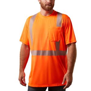 Camisetas de Seguridad de Alta Visibilidad Nuevas OEM, Camisetas de Trabajo Reflectantes con Logotipo Personalizado para Hombre - Product Image 1