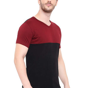 เสื้อยืดคอกลมแขนสั้นสำหรับผู้ชายเสื้อคอตตอน100% ระบายอากาศได้ดีดีไซน์ตามสั่งสไตล์ลำลองสีทึบ - Product Image 4