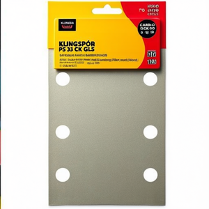 KLINGSPOR PS 33 CK GLS 18 แถบขัดกาว กรวดเบอร์ 40 คอรันดัม สำหรับสี/วานิช/ฟิลเลอร์/ไม้ 8 รู-แพ็ค ขนาด 100 ชิ้น - Product Image 3