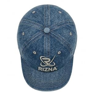 Gorra de Béisbol RIZNA de Mezclilla Twill, 6 Paneles, Ajustable, Unisex, Casual, Deportiva, Formal, con Logotipo Bordado en 3D en el Panel Frontal, Azul, de Algodón - Product Image 4