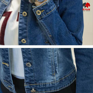 Vestes en jean personnalisées Ryan Pro Gear pour femmes, tissu confortable et respirant avec logo personnalisé, service OEM - Product Image 2