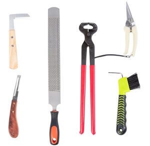 Horses Farrier Hoof Tool Kit \ PROFESSIONAL 6 Piece Horse Shoe Farrier Hoof Nipper and Tester Grooming Tool - Product Image 1