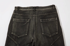 Alta calidad de primera calidad al por mayor nueva moda suelta recta lavado holgado hombres pantalones vaqueros casuales personalizados pantalones vaqueros - Product Image 3