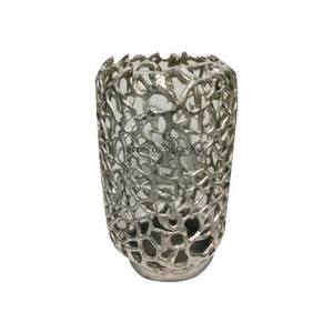 Trendy Pattern Arrival High Standard Quality Aluminum Casted Fancy Designer Gold Plated Flower <b>Vase</b> With Intricate Detailing - Product Image 2