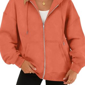 Sudadera con Capucha Gruesa de Moda Urbana para Mujer, Sudadera con Capucha Completa de Felpa de Alta Calidad, Talla Grande, al por Mayor OEM - Product Image 1