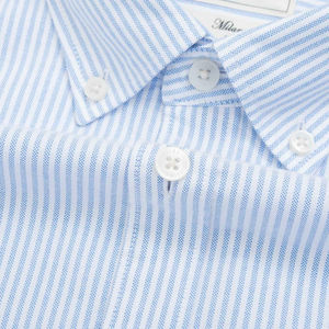 Aristino Milano เสื้อเชิ้ตผ้าคอตตอนผู้ชายคอจีน300ก. กันรอยยับระบายอากาศได้ ALSU010S0สไตล์ชุดทำงานฤดูร้อนขายส่ง - Product Image 3