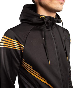 Sudadera con capucha para hombre, 100% algodón, corte regular, cremallera completa, para gimnasio, con logo personalizado, OEM, estilo urbano, fitness, al por mayor - Product Image 5