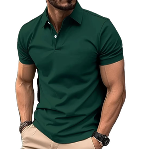 OEM de los hombres de ajuste regular de secado rápido de golf para Polo de alta calidad de algodón de bambú tela bordada patrón sólido al por mayor - Product Image 2