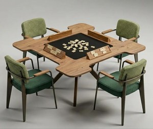 Mesa de Comedor Cuadrada Moderna, Muebles Comerciales para Restaurantes, Asientos de Madera para Cafeterías, para Áreas de Comedor de Hoteles y Cafeterías - Product Image 2