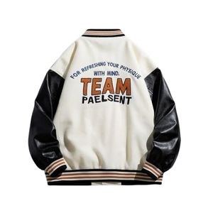 Chaqueta Universitaria de Béisbol para Hombre, Diseño Personalizado, Cuero de Alta Calidad, Parches Bordados, Estilo Casual - Product Image 3