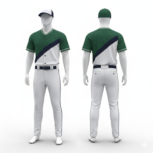 Uniforme de Béisbol al por Mayor, Conjunto Personalizado para Equipo, Sublimado, Malla de Secado Rápido, Poliéster - Product Image 2