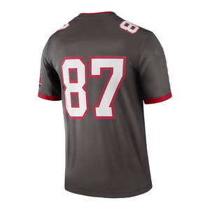 Camiseta de Fútbol Americano de Manga Corta Transpirable Personalizada de Alta Calidad para Adultos con Nombre del Equipo y Logotipo - Product Image 2