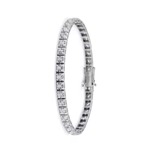 Pulsera de tenis de diamante de moissanita chapada en plata de 14K 4*4 cuadrado VVS alta calidad Plata de Ley 925 joyería de moda regalo de fiesta - Product Image 2
