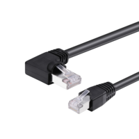 Conector RJ45 Cat6a de Alta Velocidad Tipo L con Flexibilidad Superior para Cables de Cadena Portacables y Cámaras Industriales
