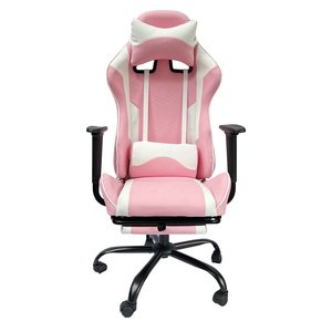 Silla Gaming Rosa GC68020 con Respaldo Reclinable, Reposapiés Elevable, Material de Cuero PU, Nylon y Metal, Funciones Extensibles - Product Image 2