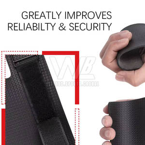 Muñequeras ajustables de neopreno con logotipo personalizado, almohadillas de agarre cómodas para levantamiento de pesas para entrenamiento de gimnasia - Product Image 4