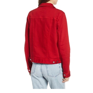 Veste en jean de haute qualité pour femmes en coton à manches longues Denim Vêtements d'extérieur décontractés pour le printemps et l'automne Vente en gros OEM Conception personnalisée - Product Image 2