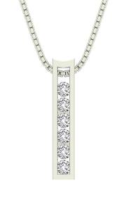 Collier de diamants en or massif 14 carats | Diamants de laboratoire 0,50ct | Certifié IGI DEF - Product Image 2