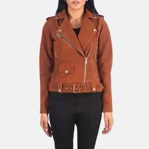 <b>Ladies</b> <b>Suede</b> Leather <b>Jacket</b> - Product Image 1