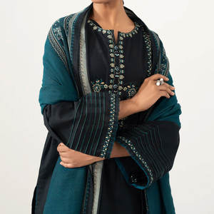 Traje Bordado para Mujer, Uso Personalizado, Colección Festival Eid, Proveedor Mayorista, Traje Bordado a Mano para Mujer, Moda Boutique - Product Image 2