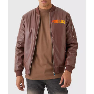 แจ็คเก็ตกันหนาวมีกระดุมสำหรับผู้ชาย, ใหม่เสื้อแจ็คเก็ตบอมเบอร์กันหนาวแบบมีกระดุม - Product Image 1