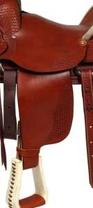 100% monturas de caballo de carreras de barril occidental de cuero puro hechas a mano herramientas de cuero Premium tallado comodidad Trail ecuestre - Product Image 2