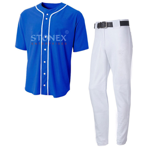 Uniforme de béisbol deportivo personalizado para hombre, uniforme de béisbol transpirable personalizado superventas - Product Image 3