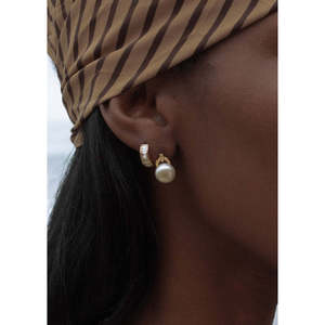 Pendientes de Perlas en Oro Rosa - Product Image 2