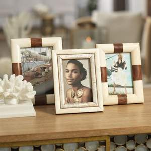 Cadre en corne fait main de haute qualité pour les espaces de luxe rustiques qui célèbrent les matériaux authentiques et le patrimoine artisanal durable - Product Image 2