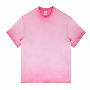 Nueva ropa de calle en blanco 100% Material de algodón Pima lavado ácido camiseta, estilo Vintage lavado ácido equipo transpirable camiseta única - Product Image 6