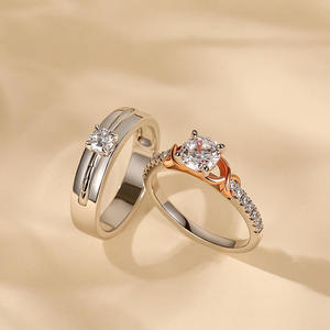แหวนคู่รัก Jeulia Custom Infinity Eternity Band ทำจากเงินสเตอร์ลิง ชุบโรเดียม - Product Image 3