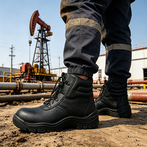 <span class=keywords><strong>Calzado</strong></span> <span class=keywords><strong>de</strong></span> Seguridad con Aislamiento SOLID STONE 6KV, Cuero Negro, Impermeable, Antideslizante, con Puntera <span class=keywords><strong>de</strong></span> Acero, para Electricistas e Industria Eléctrica - Product Image 2