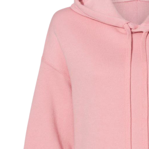 Sudadera con Capucha Corta de Felpa para Mujer AKA Crest Shield, Sudadera Corta Premium Personalizada para Hermandades Griegas, Color Rosa Claro - Product Image 2