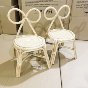 Silla Infantil de Mimbre Hecha a Mano para Alquiler, Muebles Infantiles Duraderos de Mimbre para Empresas de Alquiler de Eventos, Venta al Por Mayor - Product Image 5