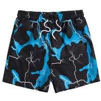 Shorts pour hommes sur mesure à la mode, style tendance, taille élastique unie, 100% polyester, décontracté, tricoté, été