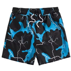 Hot Selling Custom Made <b>Men's</b> Shorts Newest Style High Street Solid Elastic Waist 100% Polyester Casual Knitted Eco-Friendly - Product Image 6