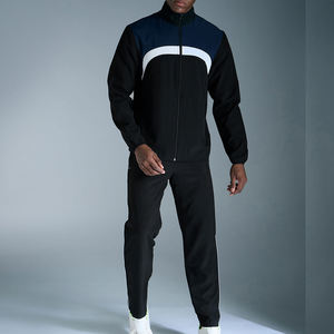 Survêtement décontracté pour homme, coupe-vent, nylon, polyester, léger, respirant, impression de logo personnalisée, vêtements de sport, survêtement uni - Product Image 1